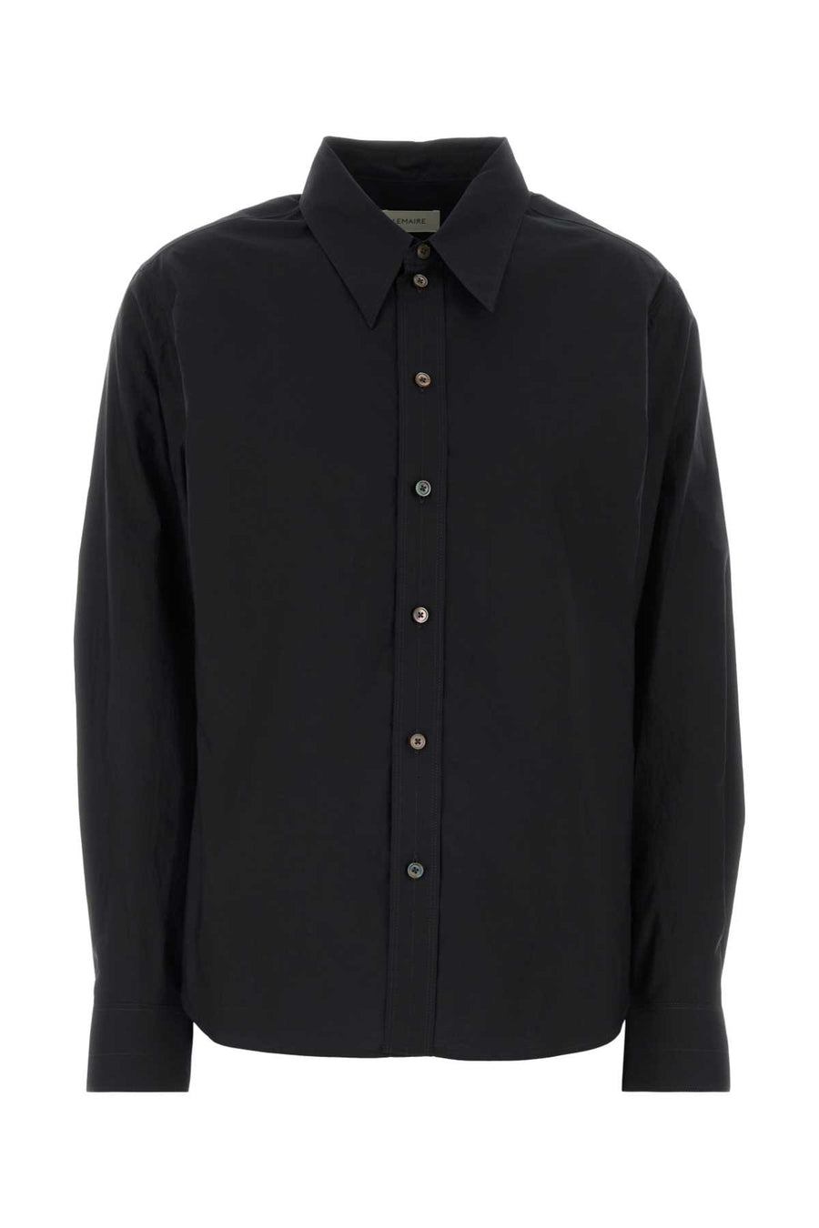 Lemaire Collar 80% Cotton 20% Silk shirt in black