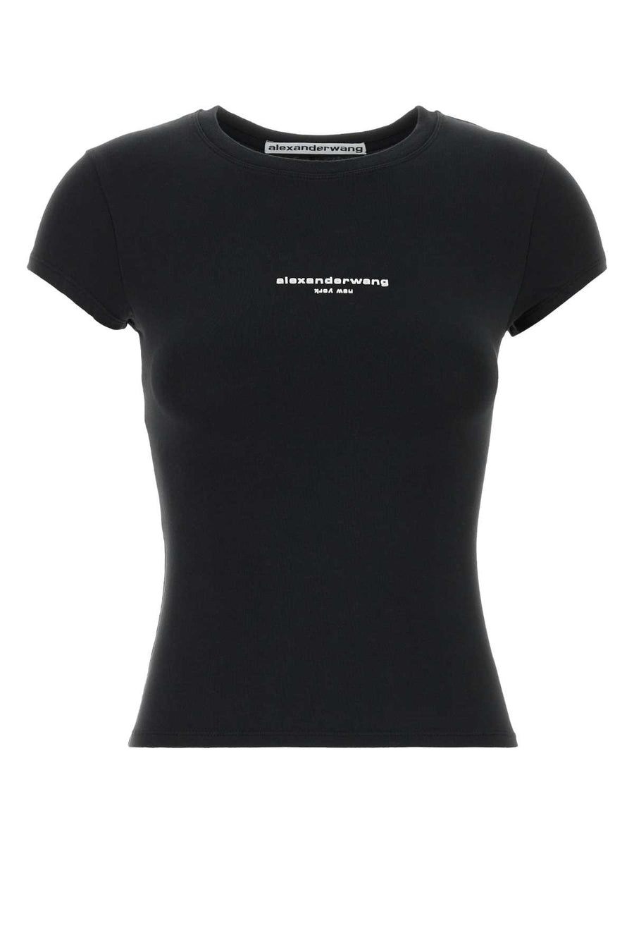 Alexander Wang 92% Cotton t-shirt in black