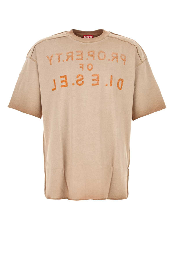 Diesel 100% Cotton t-shirt in beige