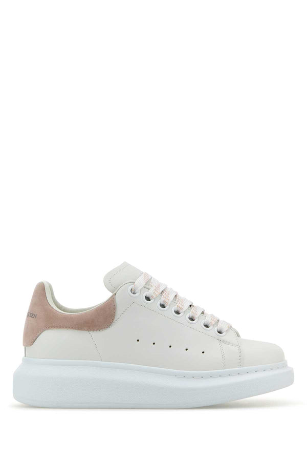 Alexander McQueen Exterior: 100% Leather sneaker in white