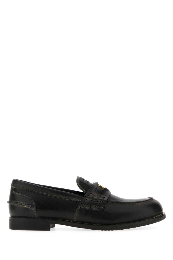 Miu Miu 100% Calf Leather loafer in black