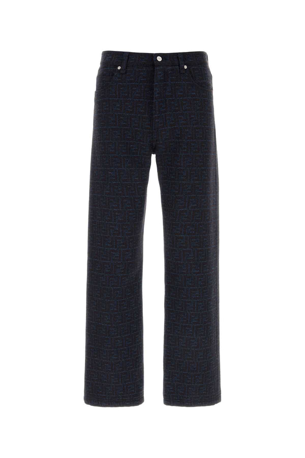 Fendi Fendi 63% Cotton trouser in navy