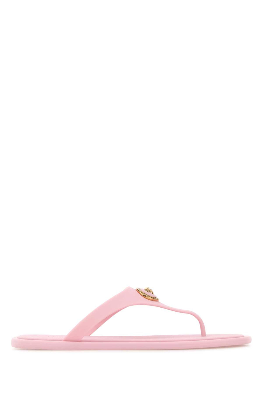 Versace Rubber Exterior: 100% Rubber thong sandal in pink