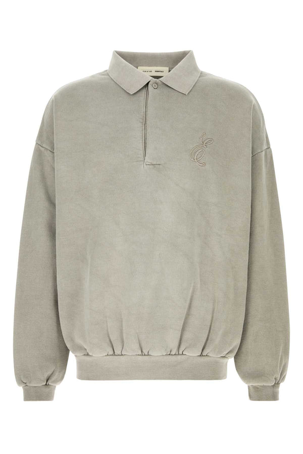 Fear Of God Essential Polo 100% Cotton polo shirt in gray