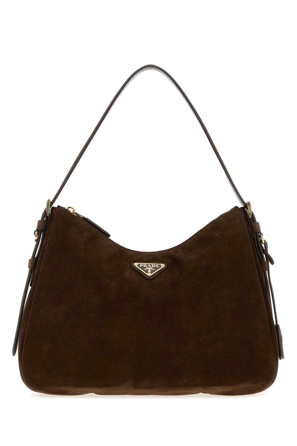 Prada Exterior: 100% Suede shoulder bag in brown