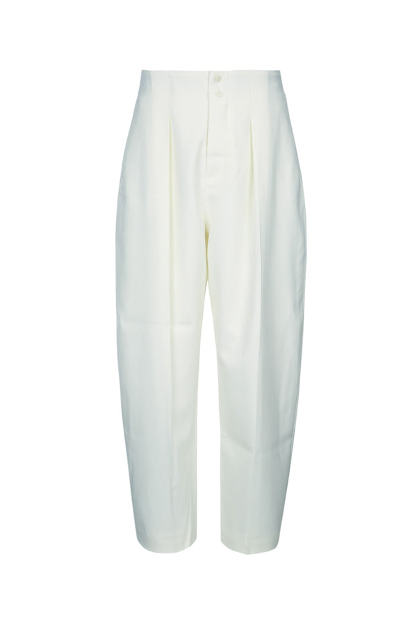 Jacquemus Pantalon Principal: 100% Wool; Lining 2: 52% Viscose trousers in white