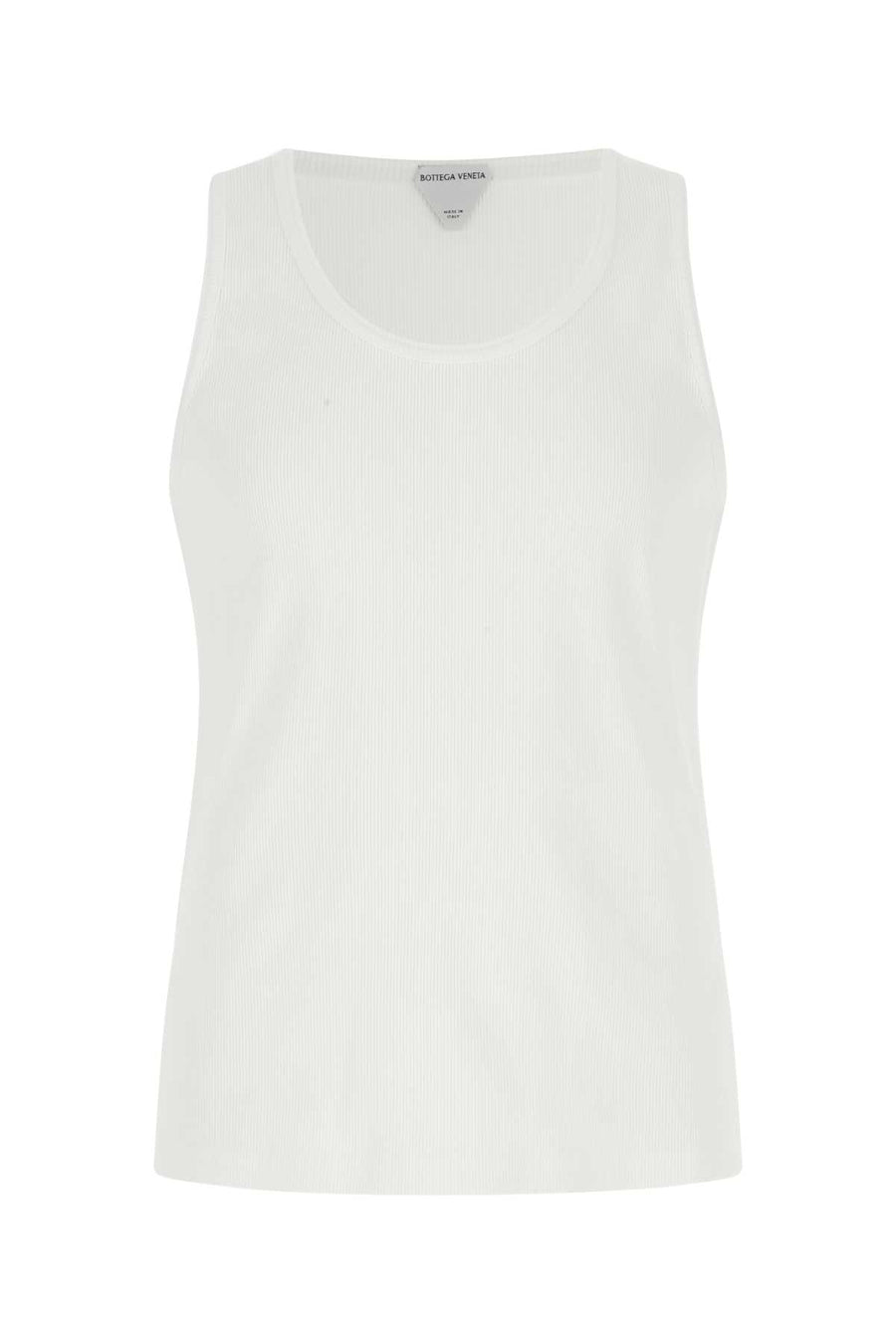 Bottega Veneta 95% Cotton tank top in white