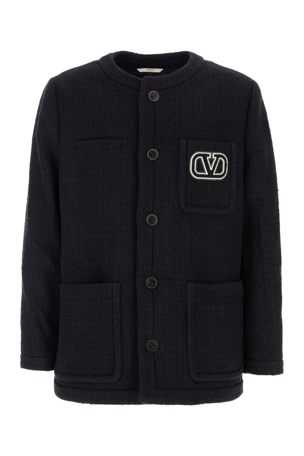 Valentino Garavani 74% Cotton jacket in navy