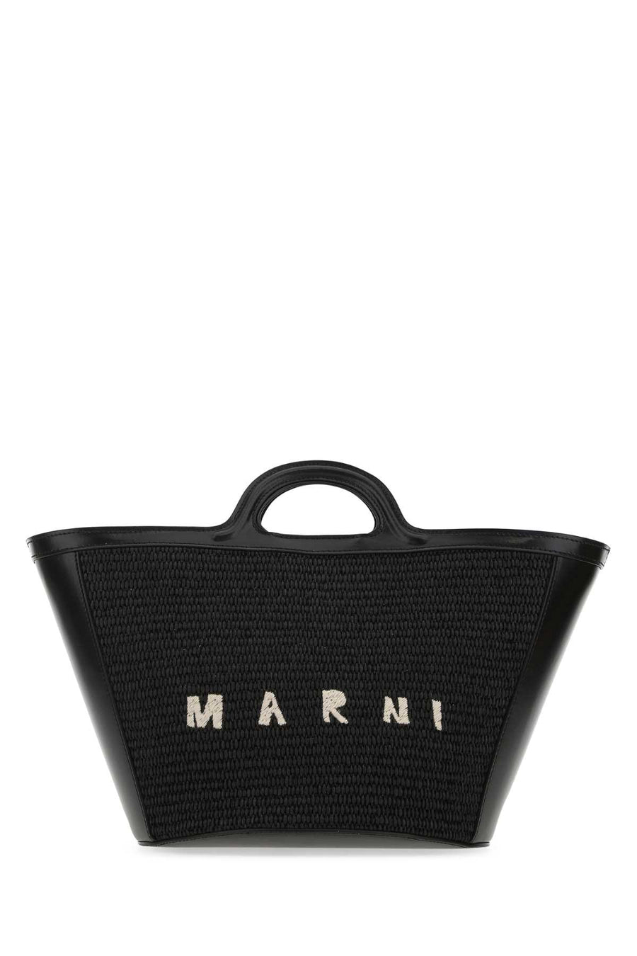 Marni Mano Body 52% Cotton 48% Polyamide top handle bag in black