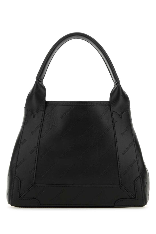 Balenciaga Exterior: 100% Cotton shoulder bag in black