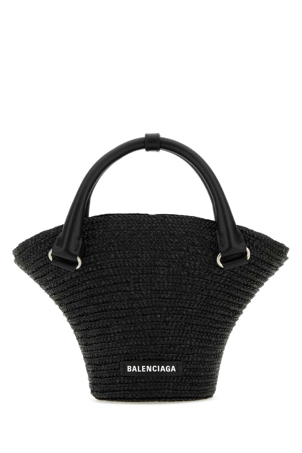 Balenciaga Cotton 100% (T) bucket bag in black