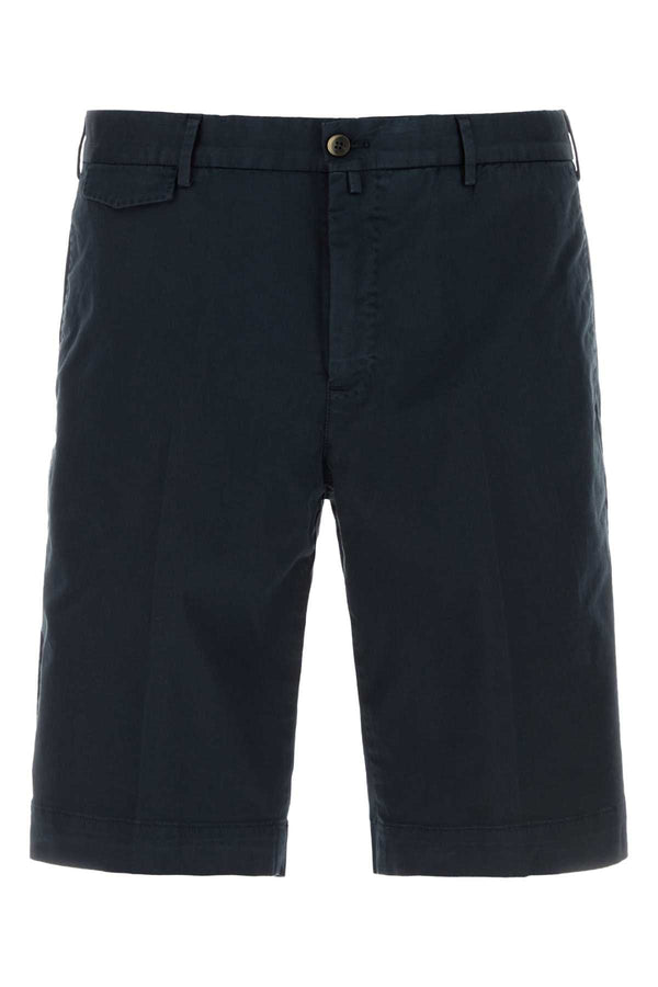 Pt Torino 98% Cotton bermuda shorts in navy