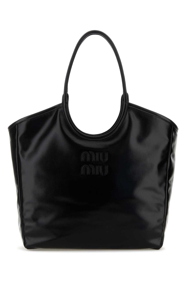 Miu Miu Exterior: 100% Leather; Lining: 100% Fabric shoulder bag in black