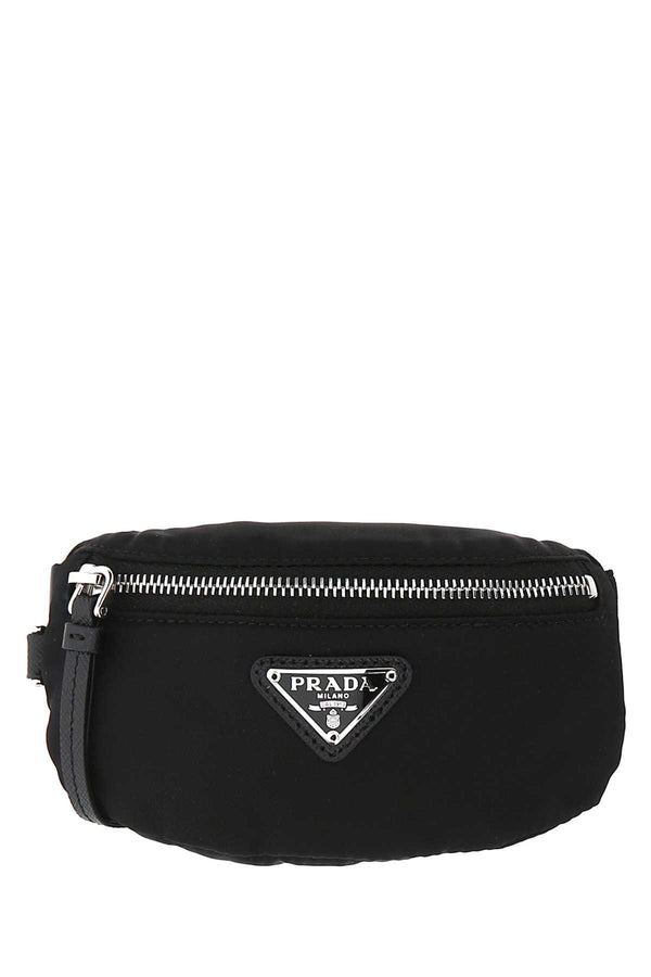 Prada Exterior: 100% Re-nylon belt bag in black