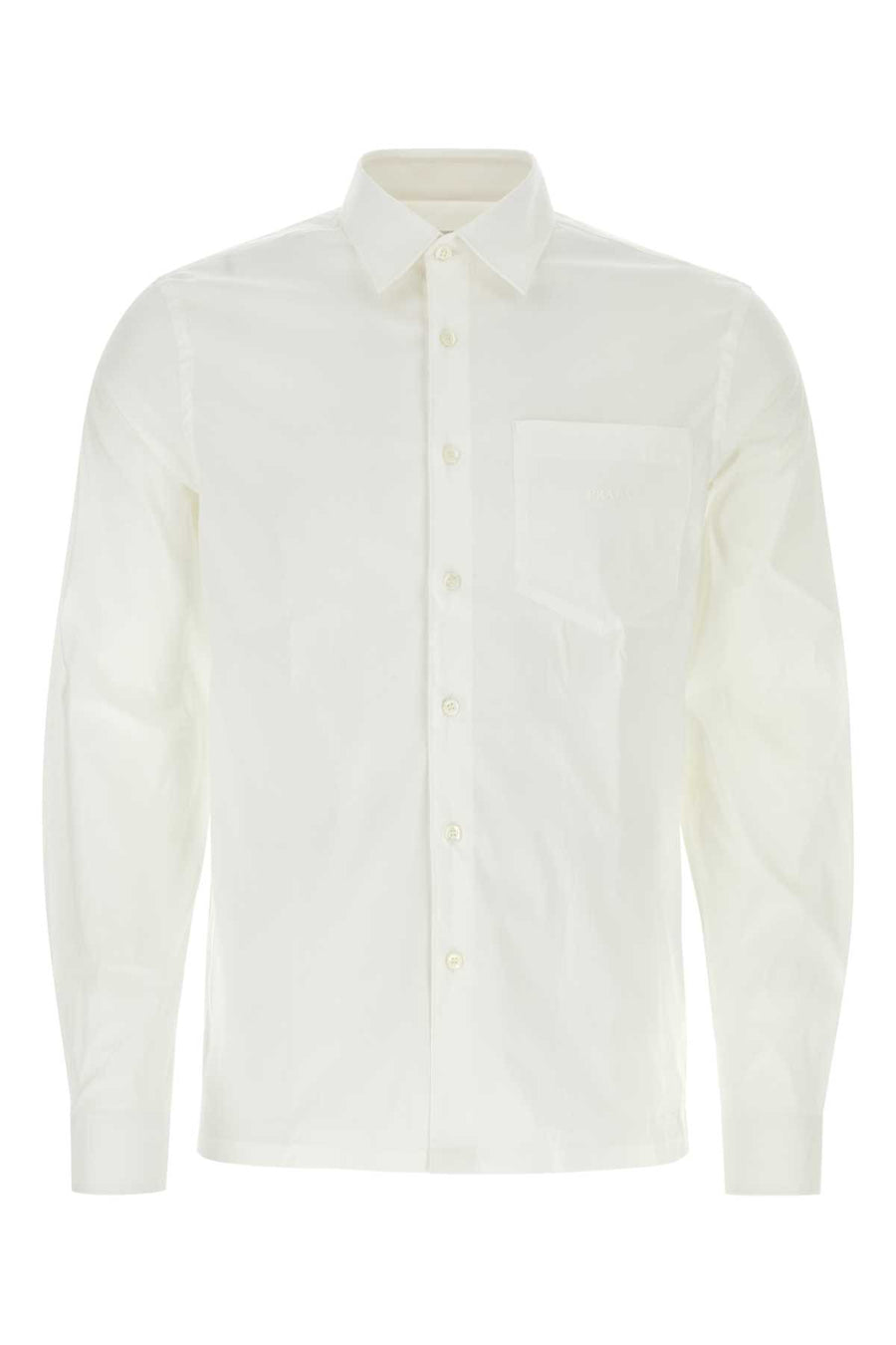 Prada 75% cotton shirt in white