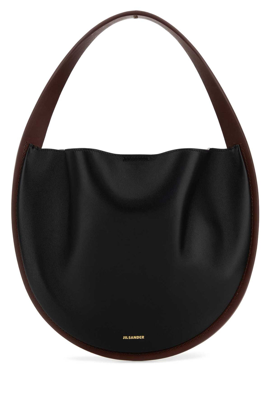 Jil Sander Exterior: 100% Ovine leather Lining: 100% Fabric shoulder bag in black