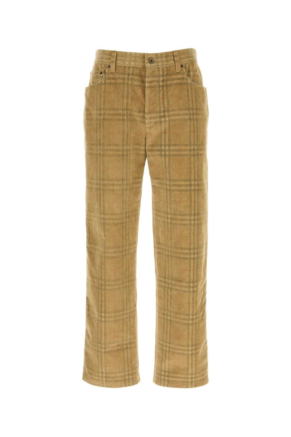 Burberry 100% Cotton trousers in beige