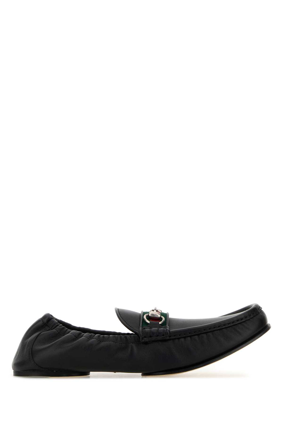 Gucci Upper Lamb leather upper and sole loafer in black