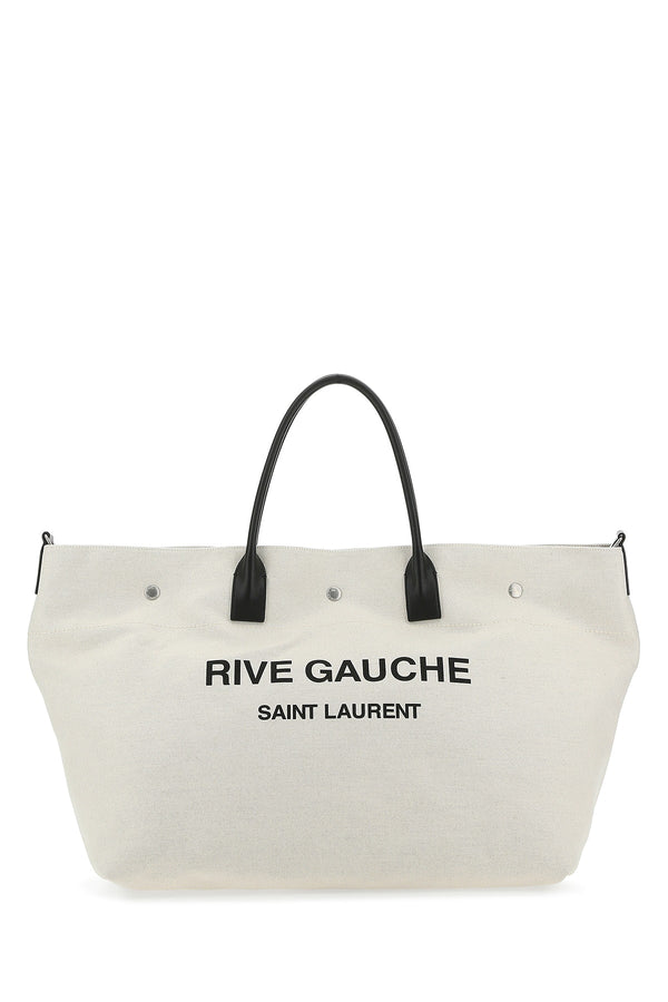 Saint Laurent Canvas tote bag in beige