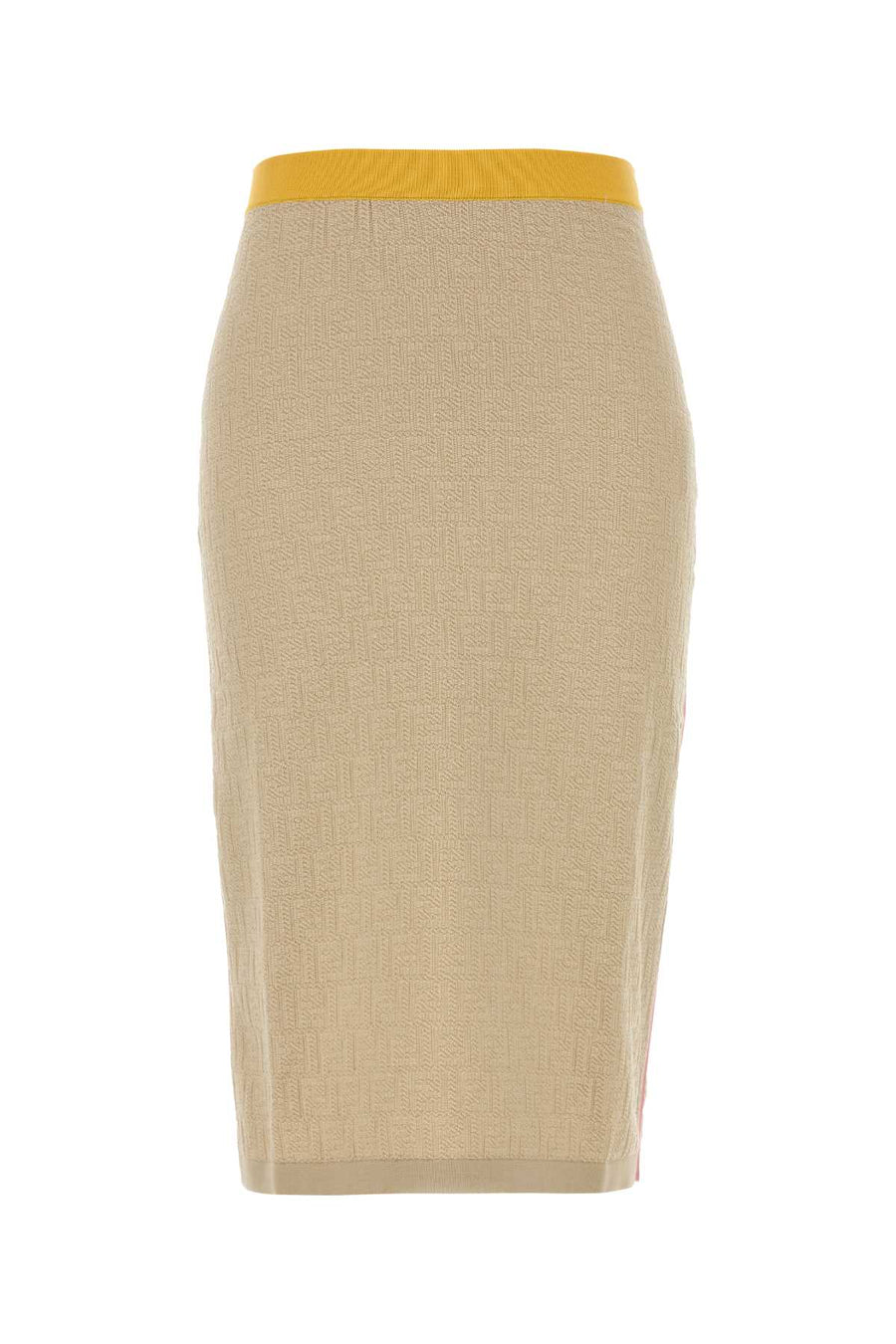 Fendi Color 70% Cotton skirt in beige