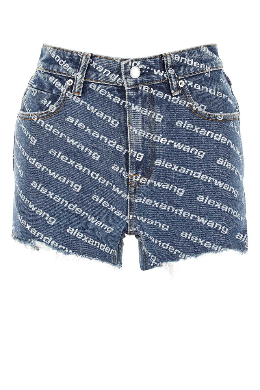 Alexander Wang 100% Cotton denim shorts in blue