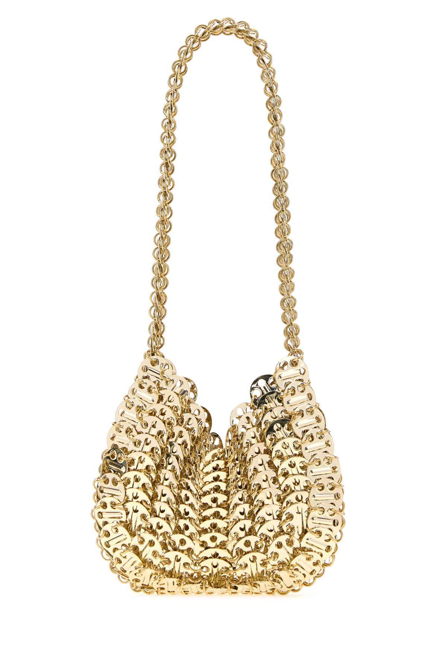Gold Metal Knit 1969 Moon Shoulder Bag Lightgold Borse A Mano