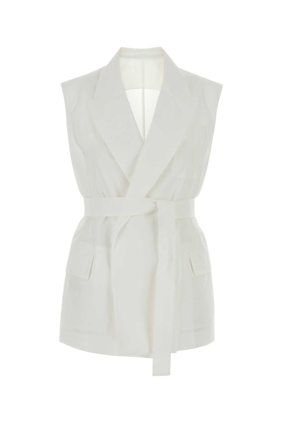 Brunello Cucinelli 75% Cotton vest in white