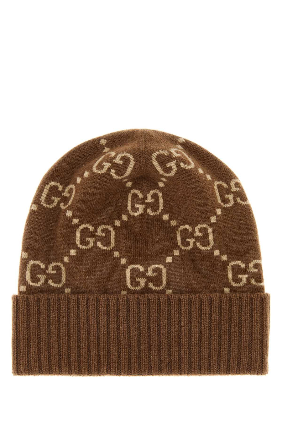 Gucci CUFFIA 100% Cashmere beanie in brown