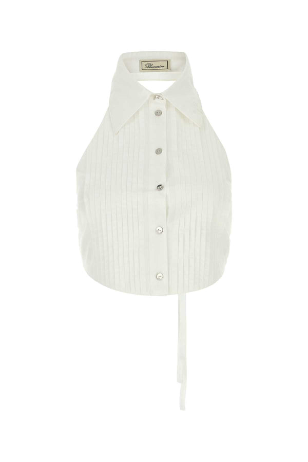 Blumarine 100% Cotton jacket in white
