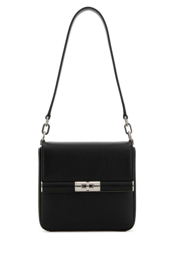 Dolce & Gabbana Tracolla Exterior: 100% Deer; Lining: 100% Fabric; Finishing: Silver metal shoulder bag in black