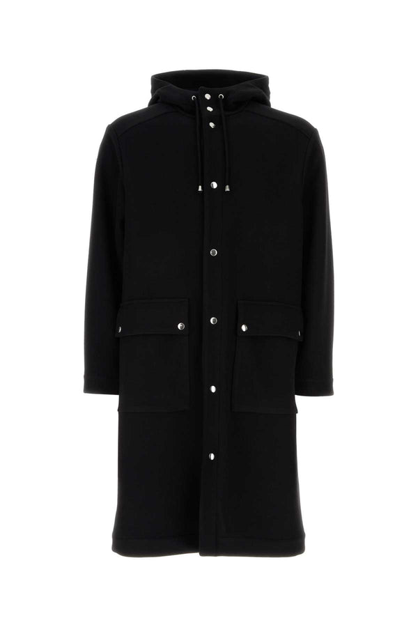 Aspesi 80% Virgin wool coat in black