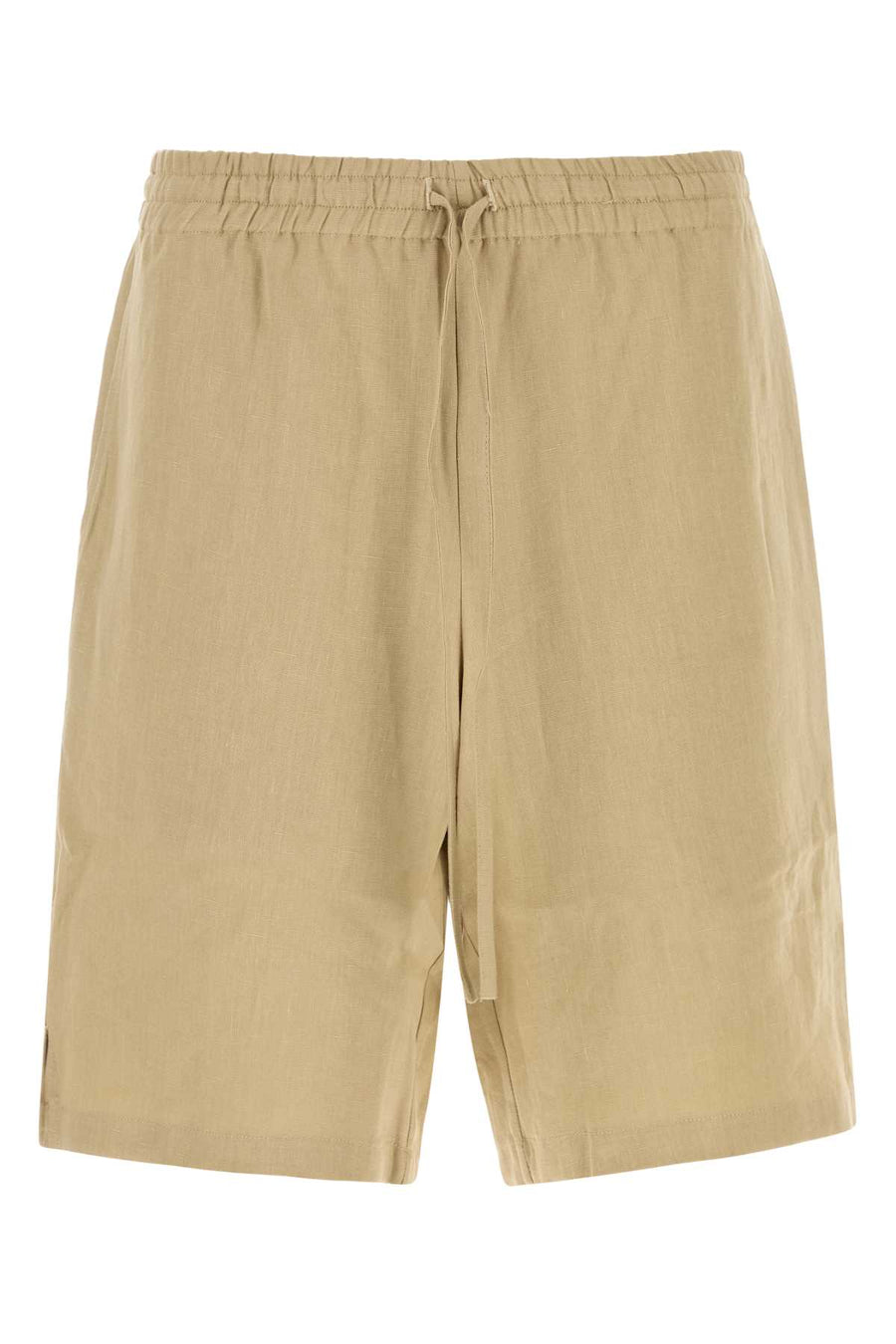 Le Kasha With 100% Linen bermuda shorts in beige
