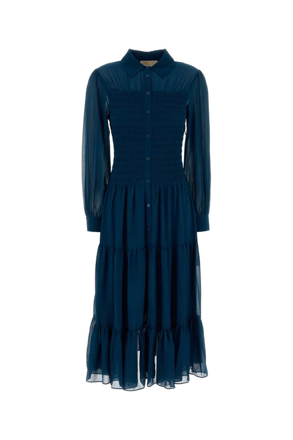 Michael By Michael Kors Shirt 55% Recycled polyester dress in blue