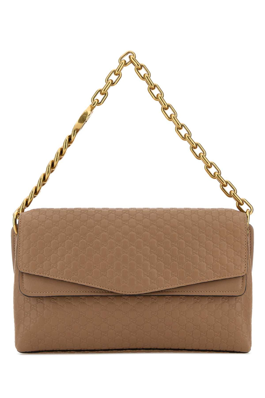 Gucci With Leather (exterior) shoulder bag in beige