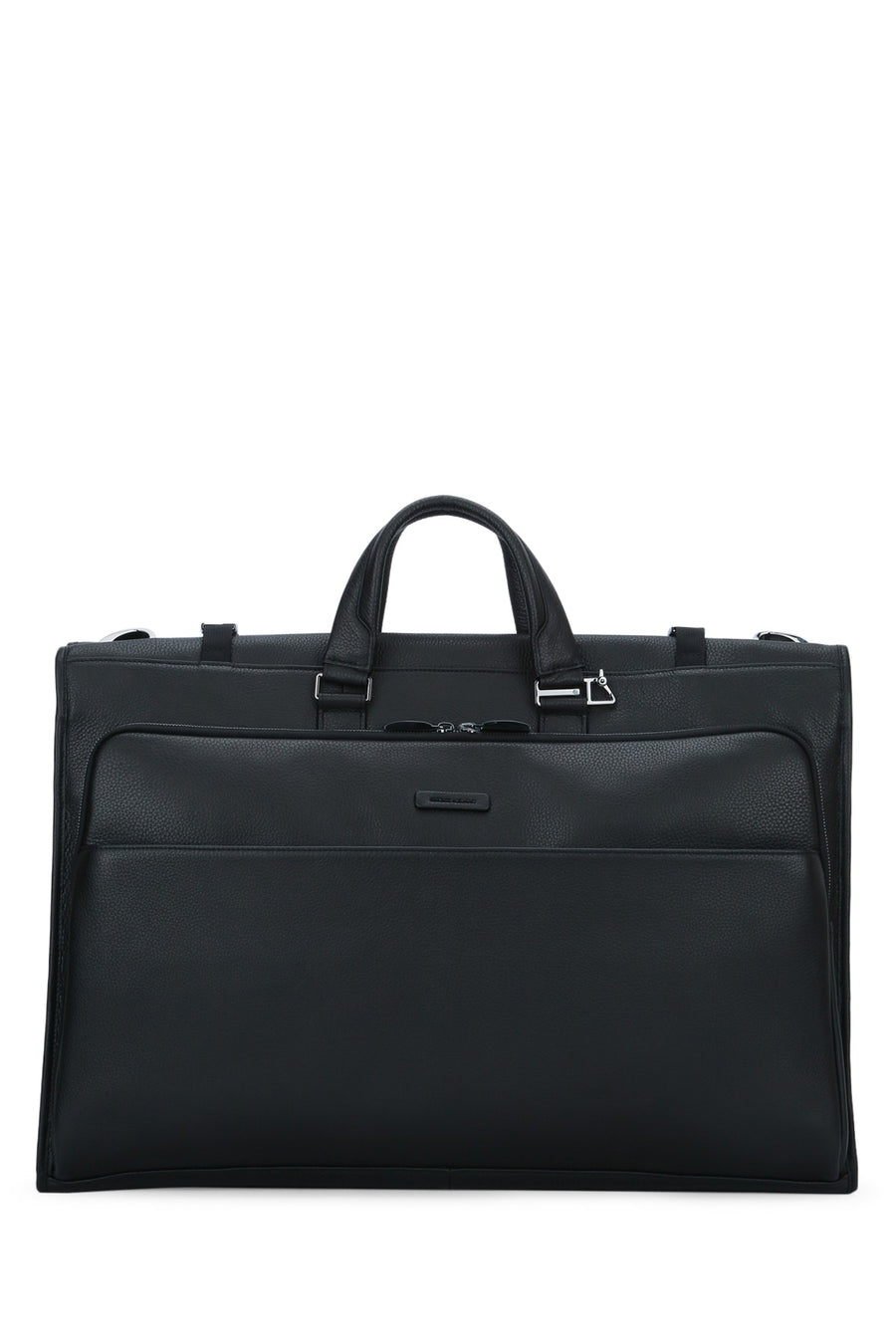 Piquadro Pelle Leather garment bag in black