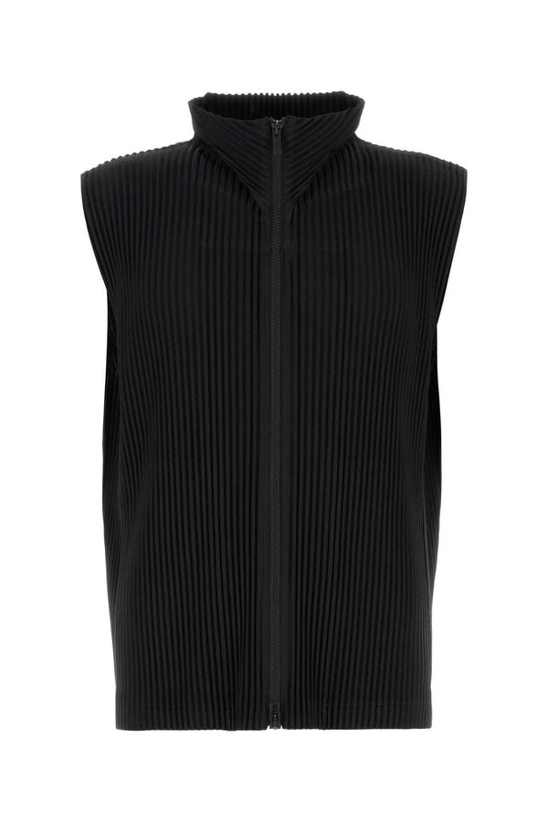 Homme Plisse' Issey Miyake Colors 100% Polyester vest in black