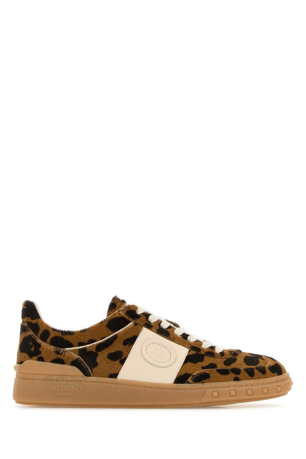 Valentino Garavani Upvillage Exterior: 100% Calf Hair; Interior: 100% Leather sneaker in brown
