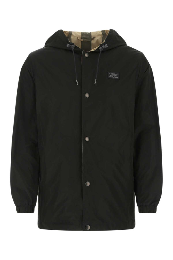 Burberry 100% Polyester raincoat in black