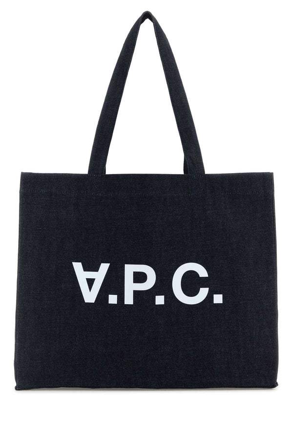 A.P.C. Daniela 100% cotton tote bag in indigo