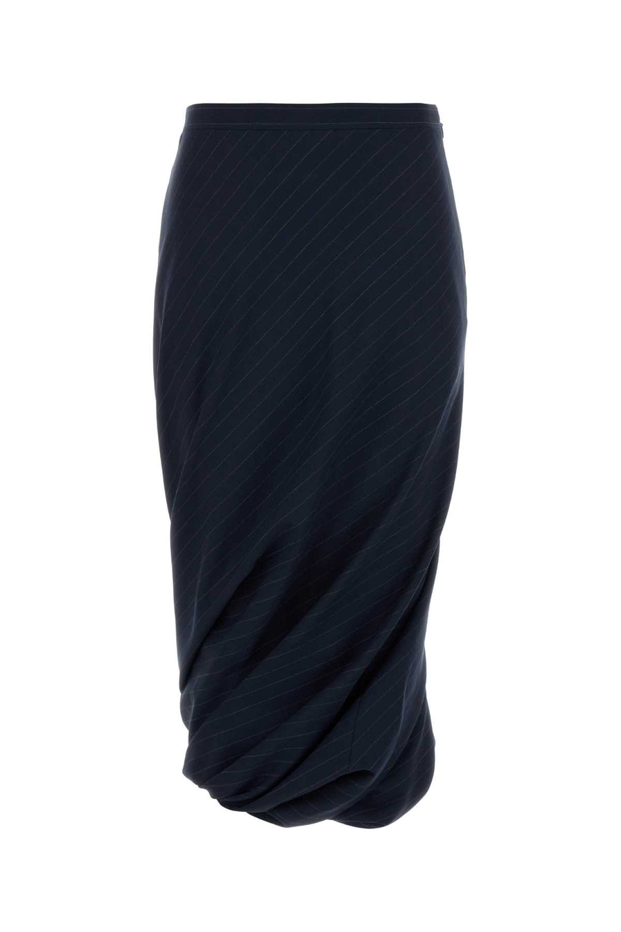 Balenciaga Exterior: 100% Wool skirt in navy