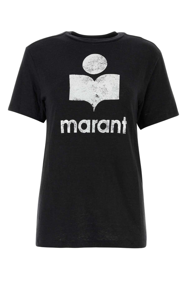 Isabel Marant Etoile 100% linen t-shirt in black