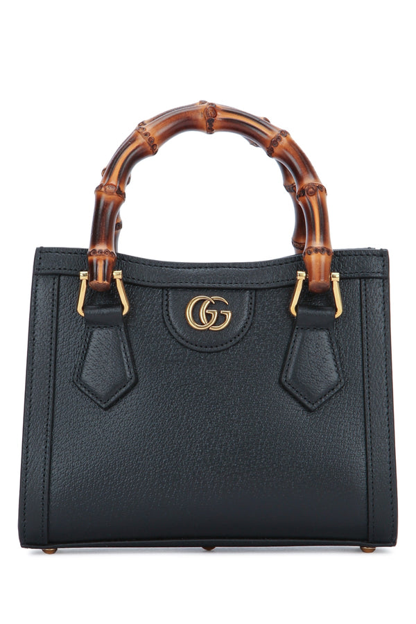 Gucci With Calf skin top handle bag in black