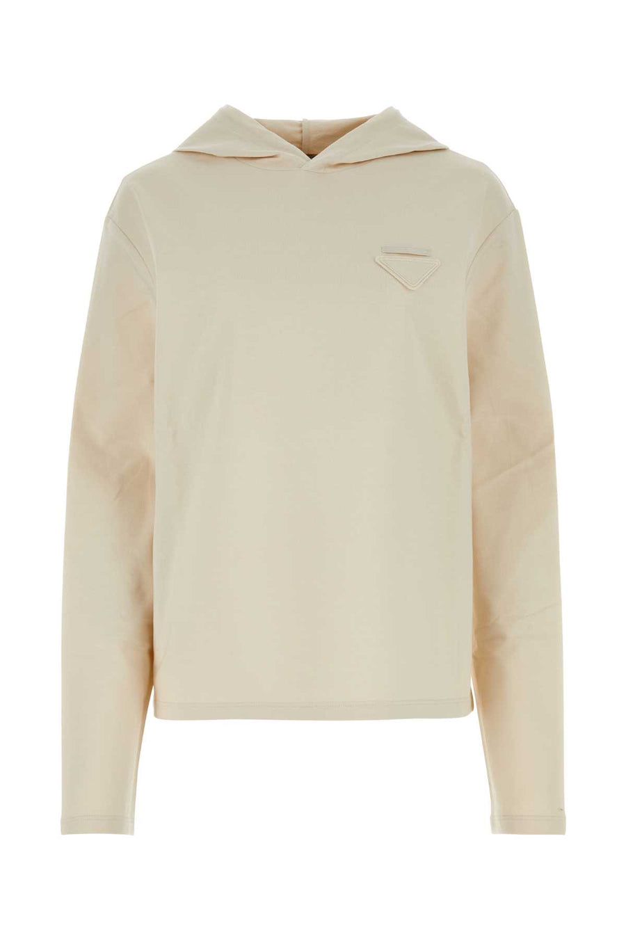 Prada 98% Cotton sweatshirt in beige