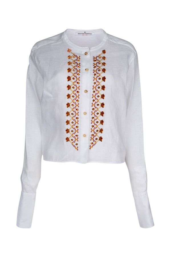 Ermanno Scervino Cotton shirt in white