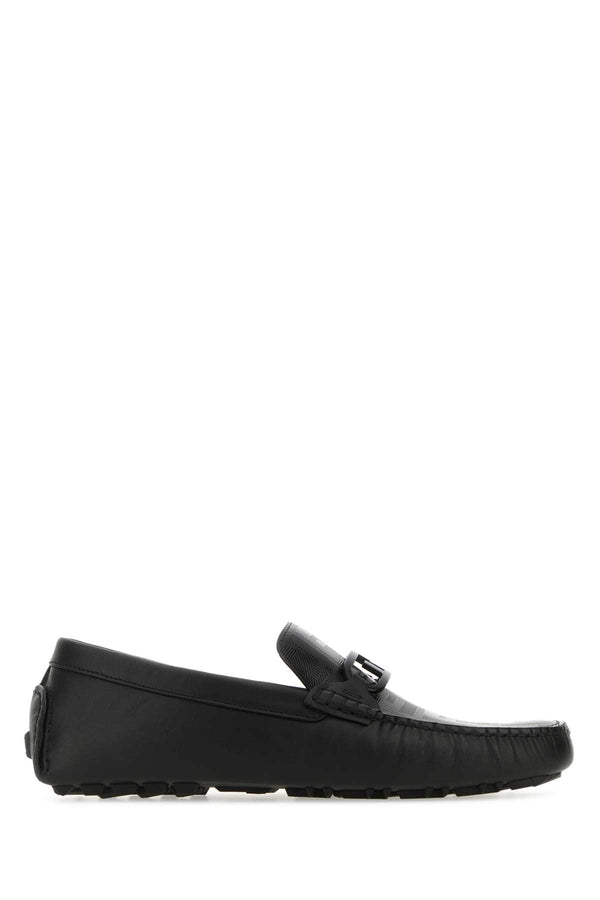Fendi Exterior: 100% Leather loafer in black