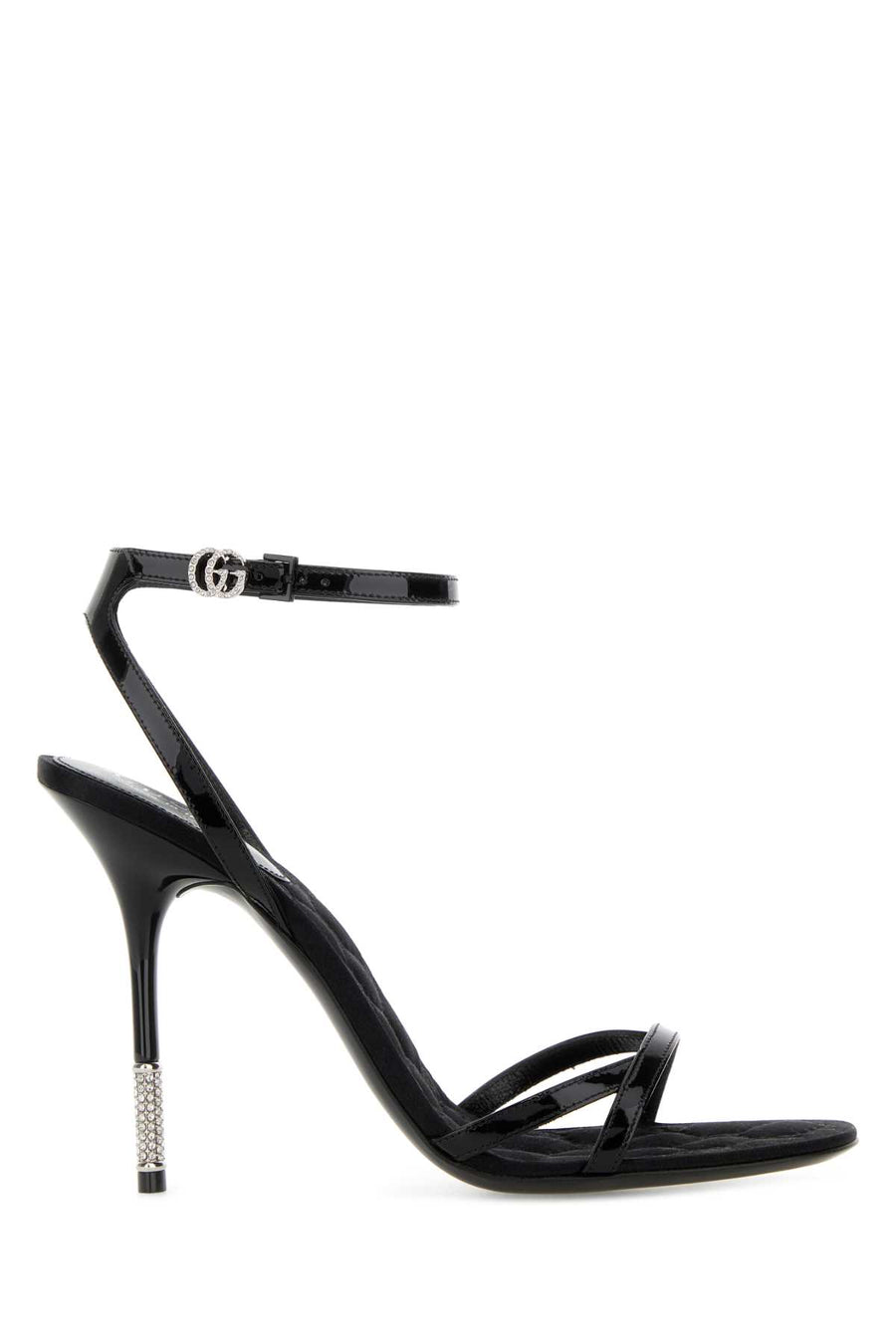 Gucci Upper Exterior: 100% Leather heel sandal in black
