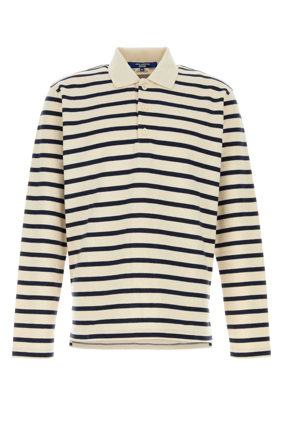 Junya Watanabe Sleeve 100% Cotton polo shirt in navy