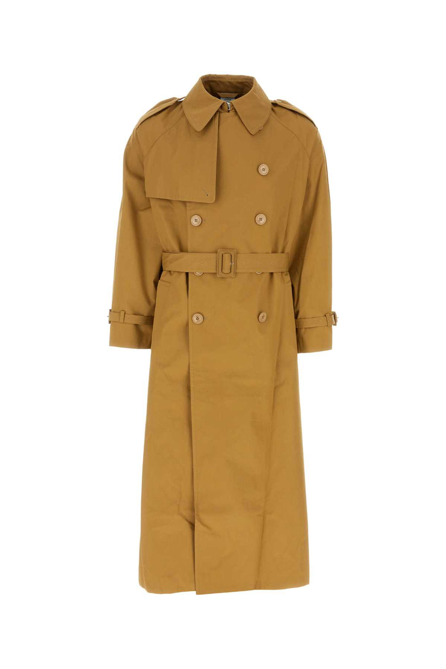 Vetements Exterior: 100% Cotton trench coat in beige