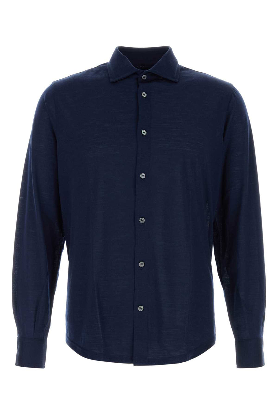 Fedeli Thomas 100% Wool shirt in navy
