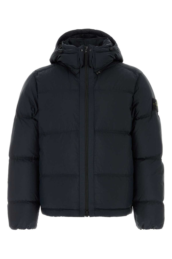 Stone Island Exterior: 100% Nylon down jacket in black